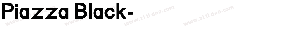 Piazza Black字体转换